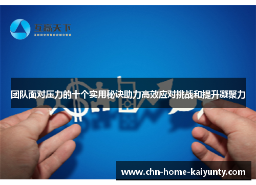 团队面对压力的十个实用秘诀助力高效应对挑战和提升凝聚力